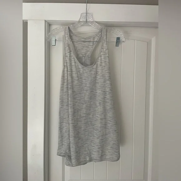Lululemon Marled White Training Tank Top - Picture 1 of 3